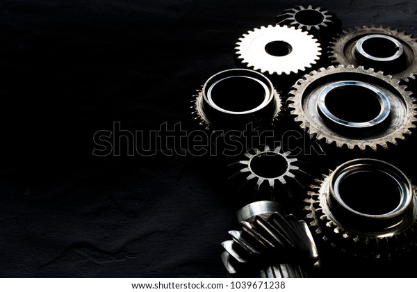 Gears of the\
car gear box. Free space for text\
.
