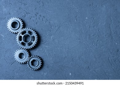 gears cog on the gray background