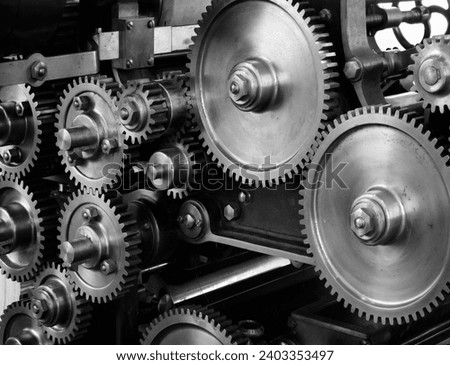 Gears, machine gears, heavy machinery appliances, loT, industrial machines, industrial machinery 