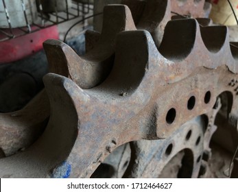 Gears rust, Rusty gears and texture of rusty from soli and air.