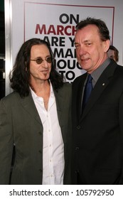 Geddy Lee And Neil Peart  At The Los Angeles Premiere Of 'I Love You, Man'. Mann's Village Theater, Westwood, CA. 03-17-09