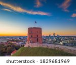 Gediminas castle tower in Vilnius, Capital of Lithuania