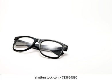 Geek Fashion Glasses On White Background