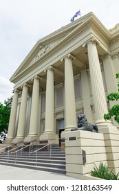 Geelong, Australia - October 14, 2018: Geelong Town Hall Was Built In 1855. It Is The Seat Of The City Of Greater Geelong Council.