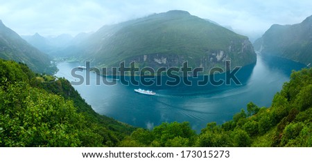 Similar – Foto Bild Panorama Norwegen