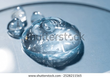 Similar – Image, Stock Photo Cosmetic smears and translucent globes on a soft blue background