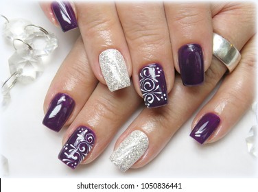New Nails Design Images Stock Photos Vectors Shutterstock
