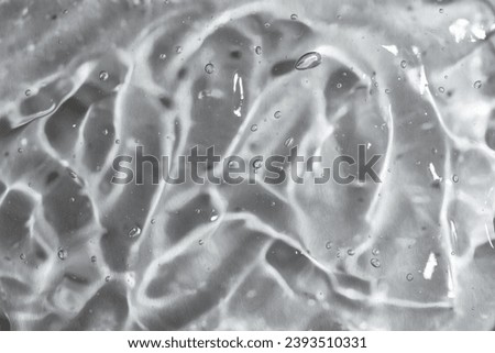 gel structure on white  background, backdrop for cosmetic products, soft focus close up 