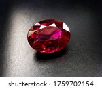 gemstone pink red ruby oval shape cutting