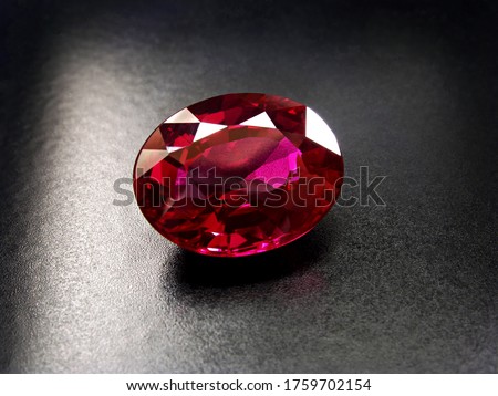 gemstone pink red ruby oval shape cutting