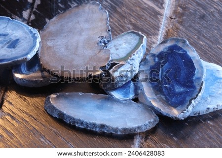 gemstones laying on the table to showoff