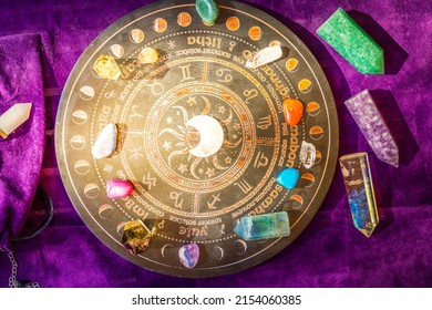 Gemstones Zodiac Signes Minerals Over Life Stock Photo 2154060385 ...
