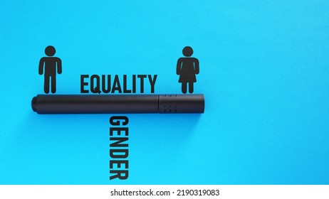 Gender Equality is shown using a text