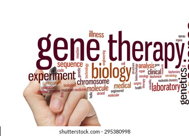 Gene Therapy Concept Word Cloud Background