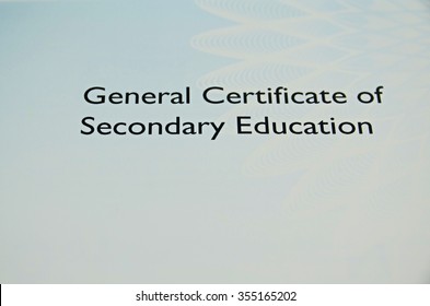 General Certificate Of Secondary Education
