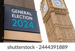 General Election 2024 sign in front of Westminster
