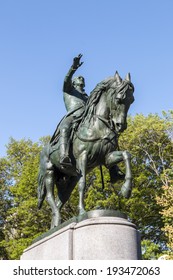 General George Washington Statue At Union Square NYC.