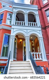 General John Logan House Civil War Hero Logan Circle Washington DC.  Statue Dedicated In 1901, Sculptor Franklin Simmons.  Won Congressional Medal Of Honor At Vicksburg Later Illinois Senator