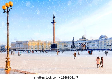  General Staff In The Palace Square In St. Petersburg