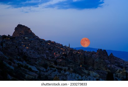 General View Of The Cappadocia At Night