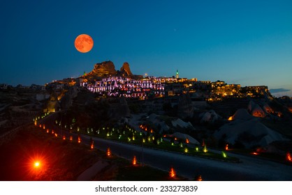 General View Of The Cappadocia At Night