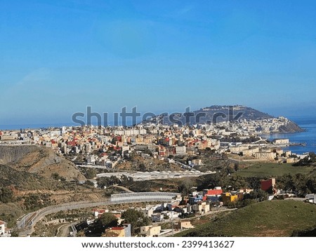 General view of Ceuta from Morocco