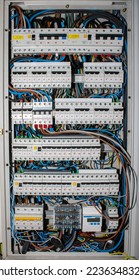 general view of an electrical panel