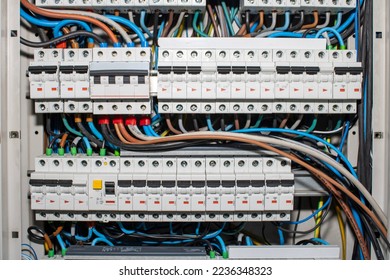 general view of an electrical panel