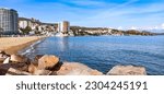 A general view of the seaside from the picturesque tourist city of Annaba