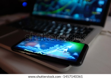 Generating commerce on the internet, with a computer and a smart phone. New business forms and create money on the internet