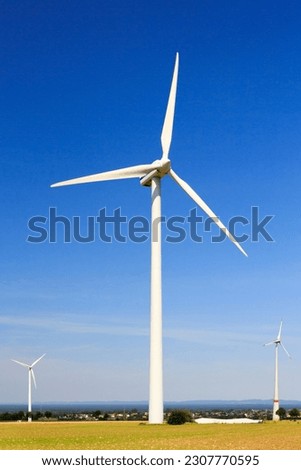 Generation of sustainable wind energy in a German wind farm near Paderborn