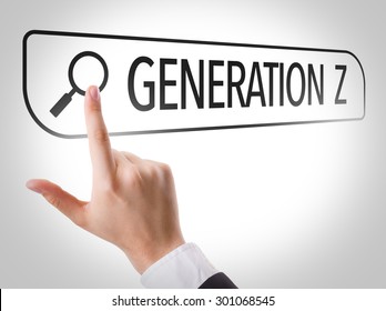 Generation Z Written In Search Bar On Virtual Screen