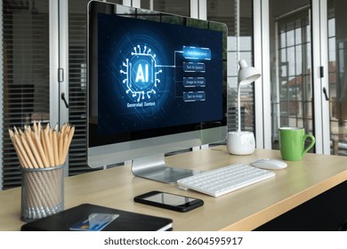 Generative AI virtual assistant tools for prompt engineer and user for ease of engage artificial intelligence AI technology help people to work with generative AI functions by prompting the AI snugly - Powered by Shutterstock - Get 15% off with code: PIKWIZARD15
