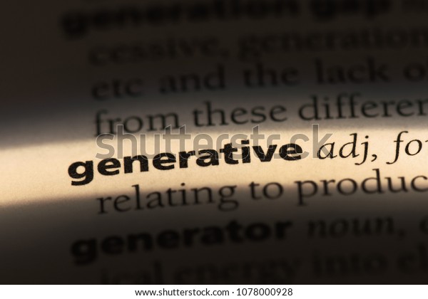 Generative Word Dictionary Generative Concept Stock Photo 1078000928 ...