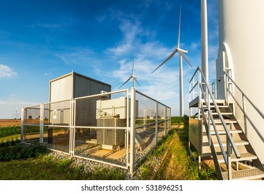 Generator of electricity at the wind turbine site - Shutterstock ID 531896251