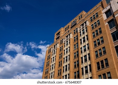 Generic Apartment Building In The Arlington, VA Neighborhood Of Clarendon. 