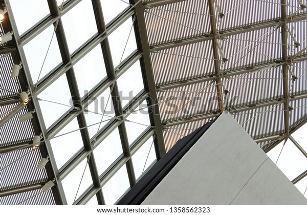 Generic Industrial Office Building Interior Fragment Stock Photo