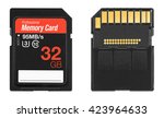 Generic memory card front and back