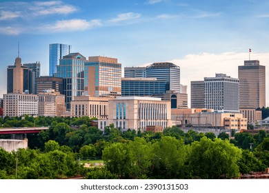 Generic office buildings in downtown Nashville, Tennessee, USA.