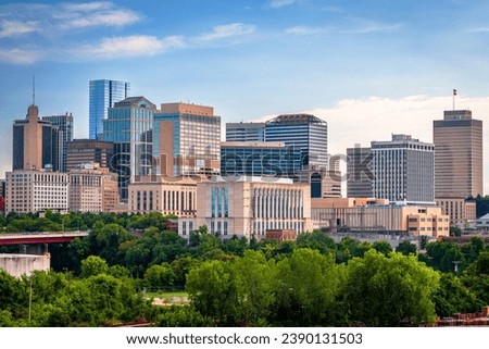 Generic office buildings in downtown Nashville, Tennessee, USA.