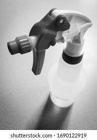 a generic spray bottle used for cleaning and disinfecting.