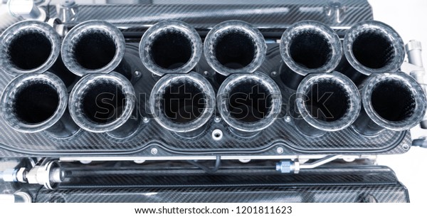 Generic twelve cylinder\
engine block