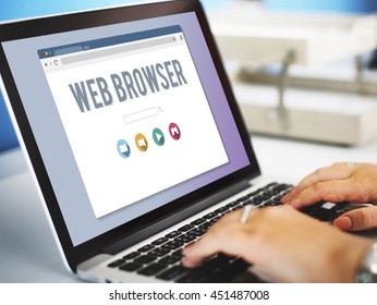 Generic Web Browser Online Page Concept