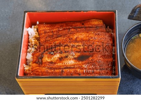 A generous serving of grilled eel