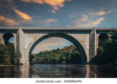 Genesee River Bridge In Rochester, NY.