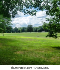 Genesee Valley Park In Rochester, New York On A Beautiful Summer Afternoon