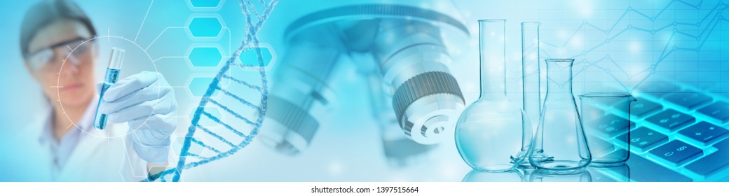 Genetic Research Abstract Concept, 3d Illustration