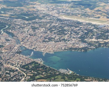 Geneva From Above, Switzerland