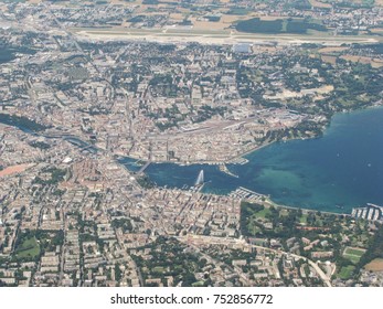 Geneva From Above, Switzerland