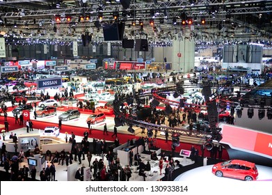 GENEVA, MAR 5: General view from the 83rd Geneva Motor Show, in Switzerland on March 5, 2013.